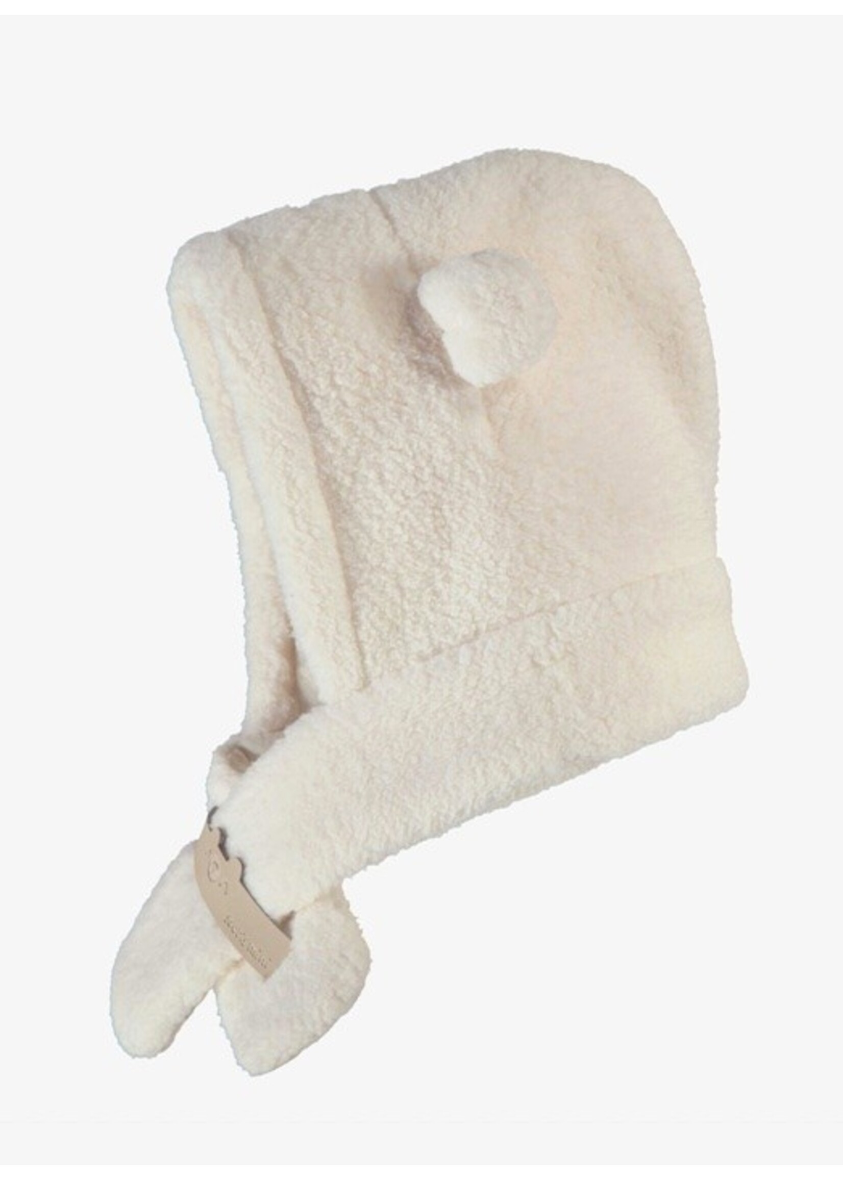 Souris Mini Souris Mini, Sherpa Bear Hat || Cream