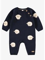 Souris Mini Souris Mini, Sheep Knit One Piece || Navy