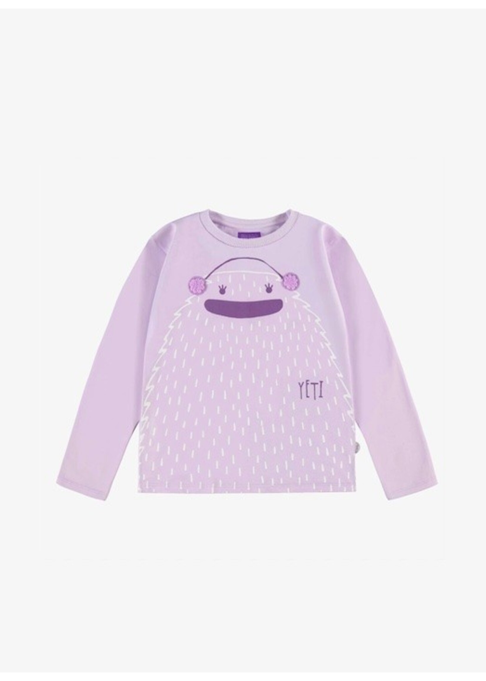 Souris Mini Souris Mini, Yeti Print Long Sleeve  T-Shirt|| Purple