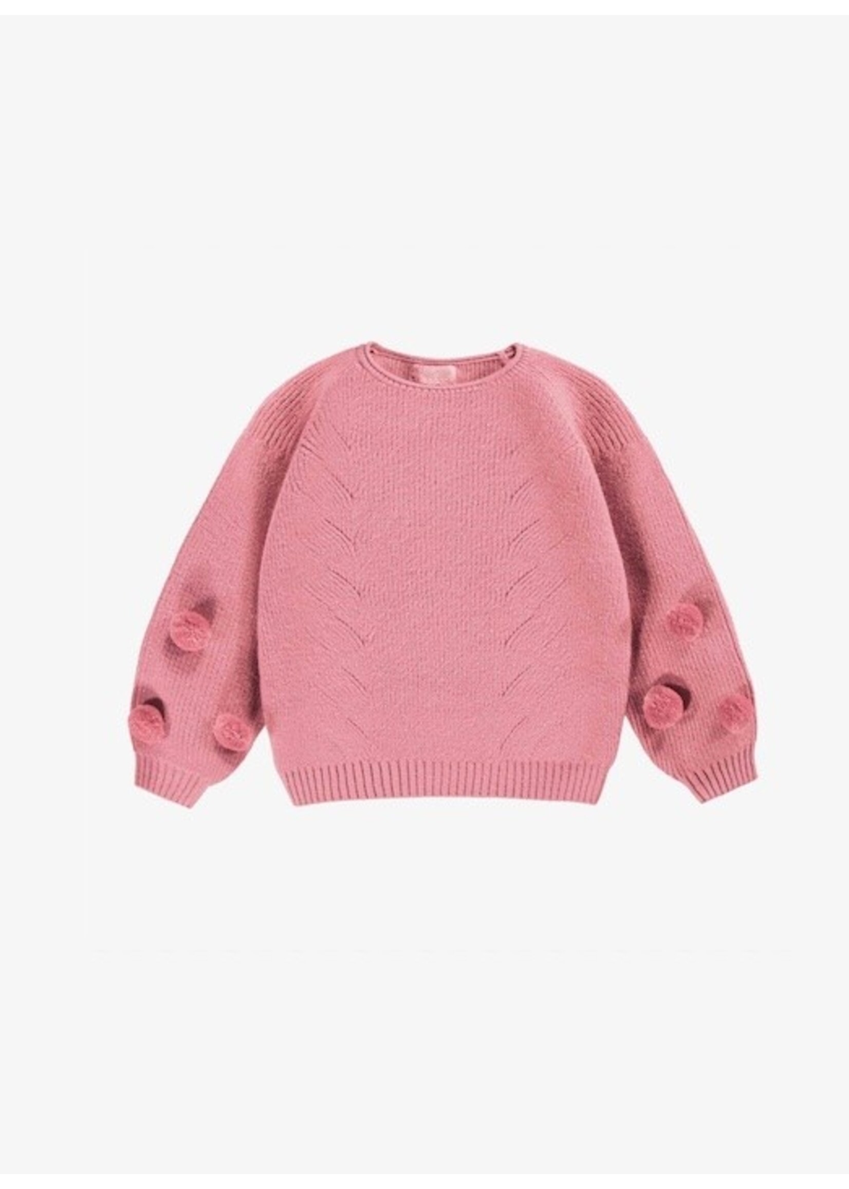 Souris Mini Souris Mini, Sparkly Sweater Kids || Pink