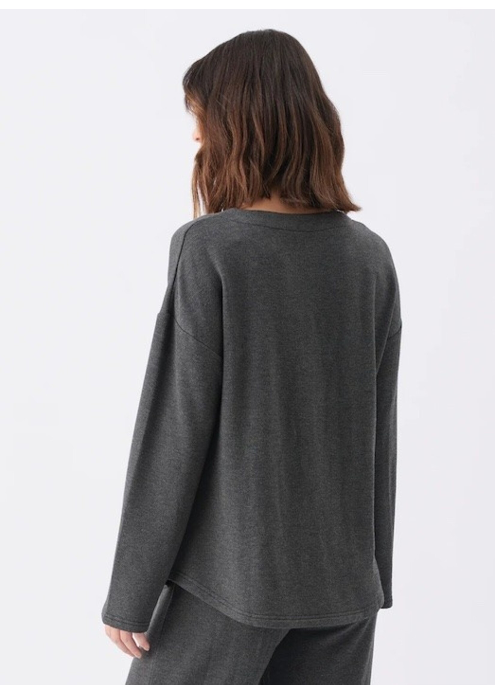 Ripe Maternity Ripe Maternity, Super Soft Nursing Top || Charcoal Marle