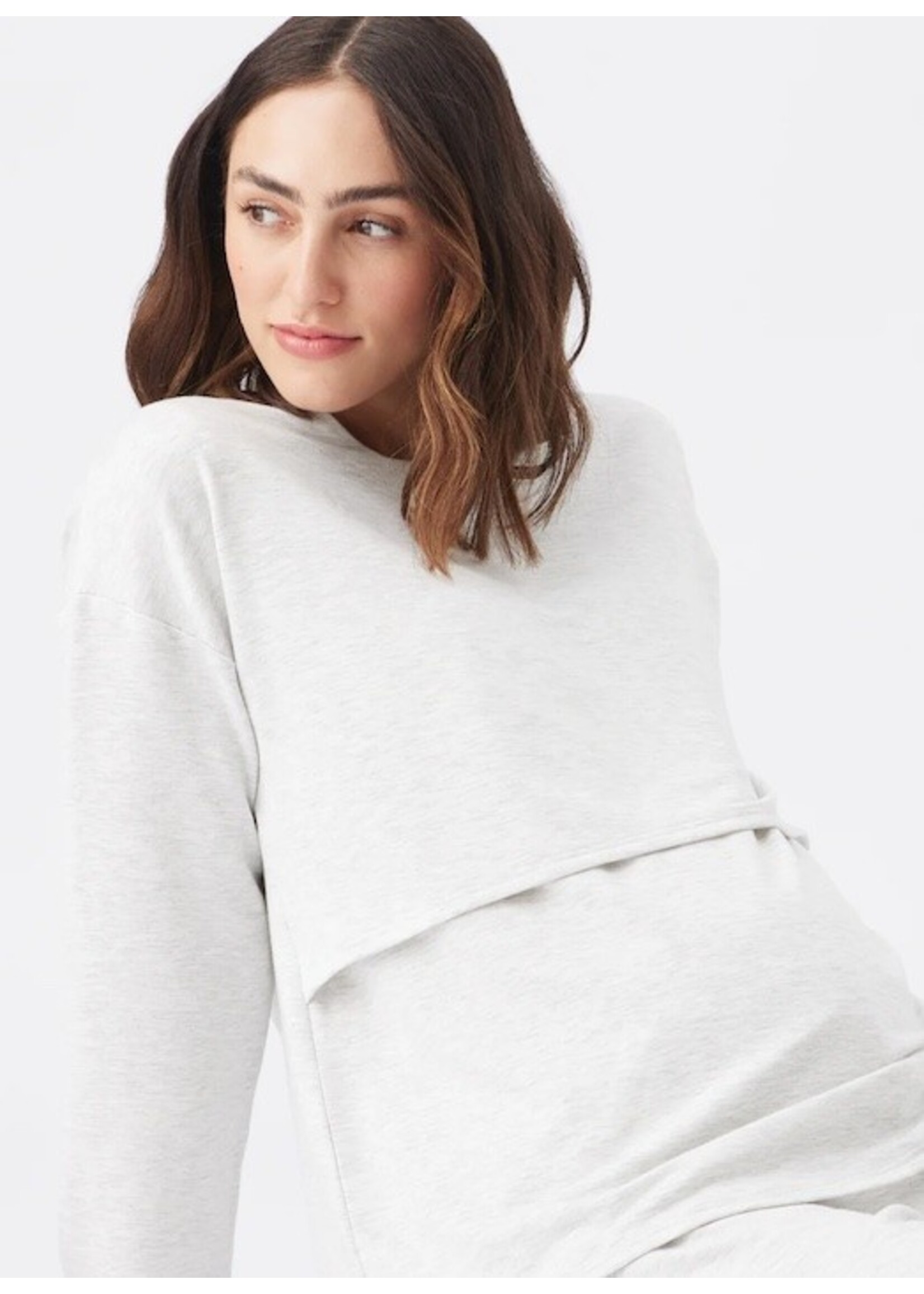 Ripe Maternity Ripe Maternity, Super Soft Nursing Top || Silver Marle