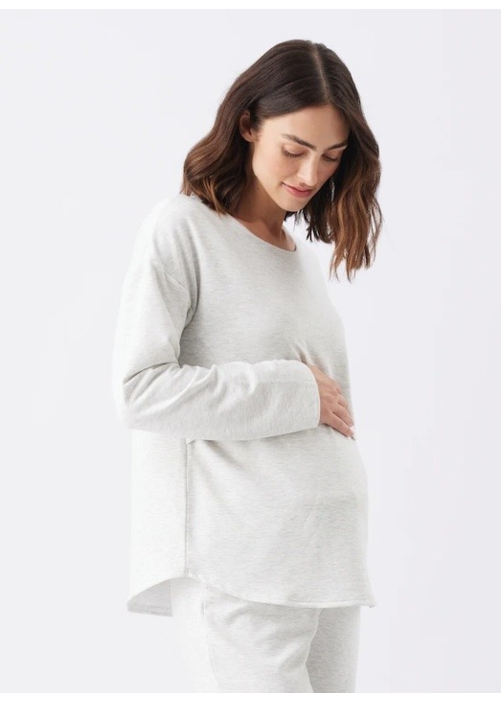 Ripe Maternity Ripe Maternity, Super Soft Nursing Top || Silver Marle