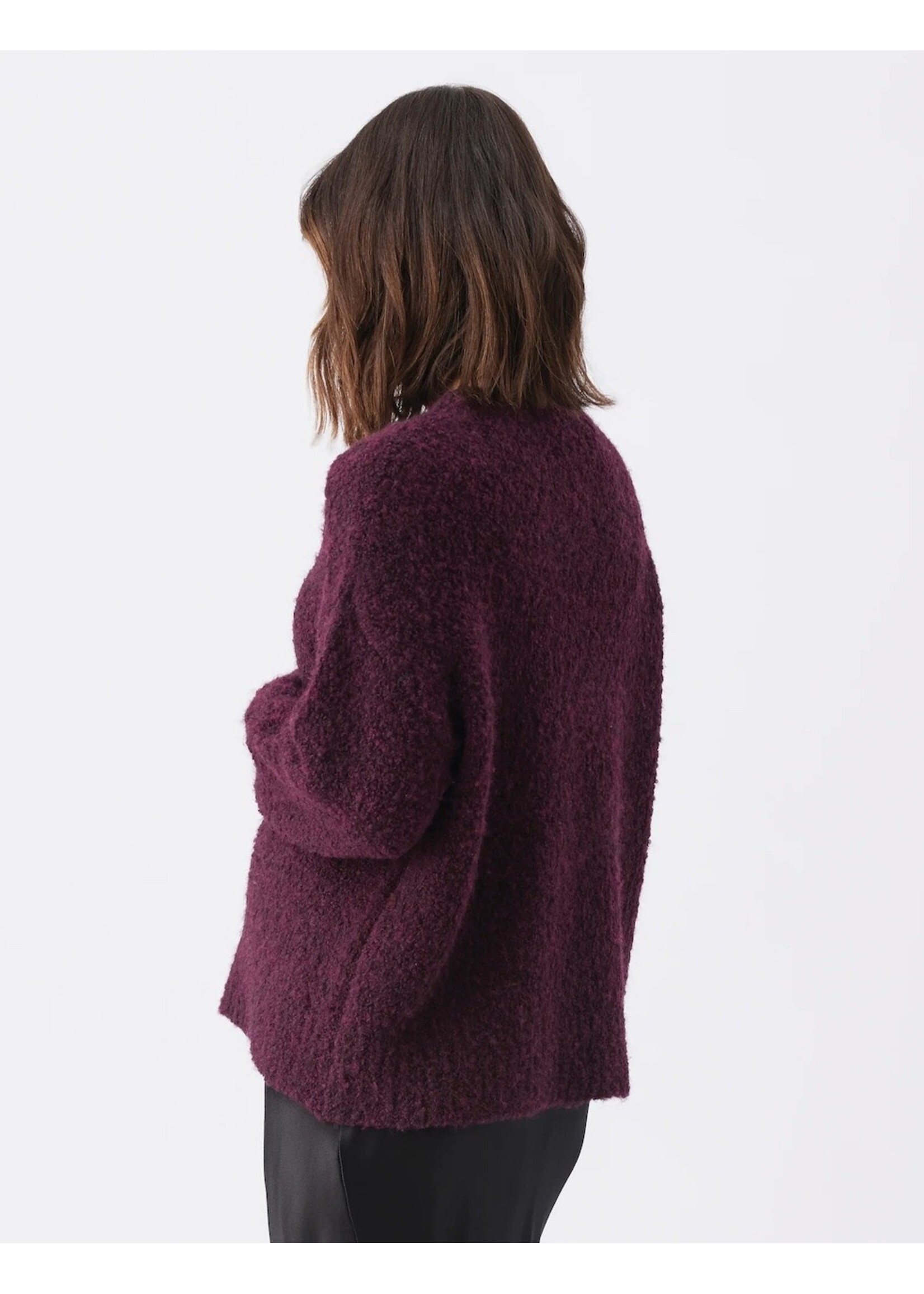 Ripe Maternity Ripe Maternity, Theo Cosy Knit Wool Mix Sweater || Burgundy