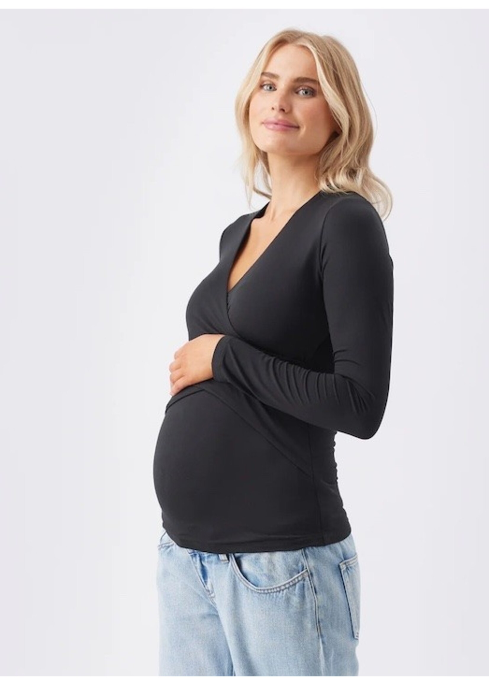 Ripe Maternity Ripe Maternity, Luxe Knit Embrace Nursing Top || Black
