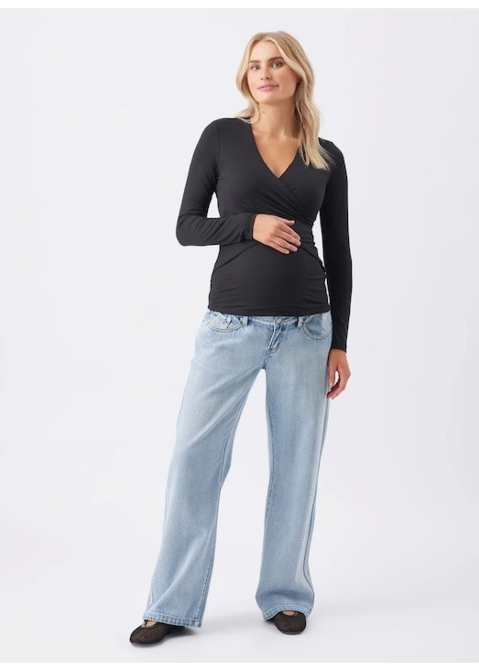 Ripe Maternity Ripe Maternity, Luxe Knit Embrace Nursing Top || Black