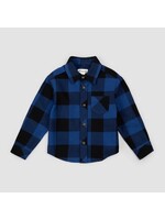 Miles the Label Miles the Label, Buffalo Plaid Flannel Shirt || Glacier Blue