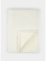 Petit Lem Petit Lem, Polar Sherpa Plush Blanket 30" X 40" || Off-White