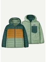 Patagonia Patagonia, Kids' Reversible Down Sweater™ Hoody || Ellwood Green