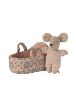Maileg Maileg, Baby Mouse in Carrycot || Rose