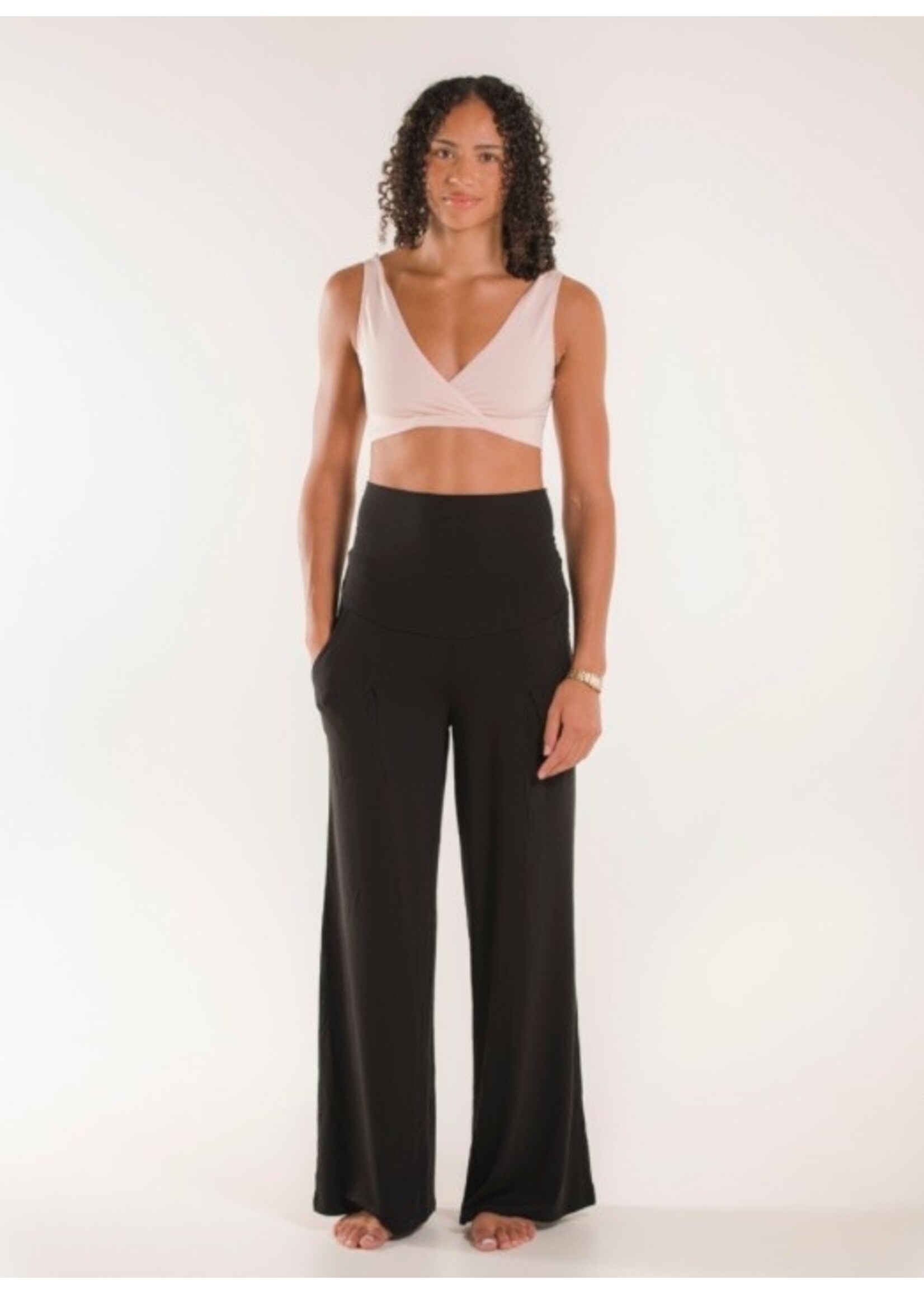 Boob Design Boob Design, Maternity Wide Leg Soft Pants || Black