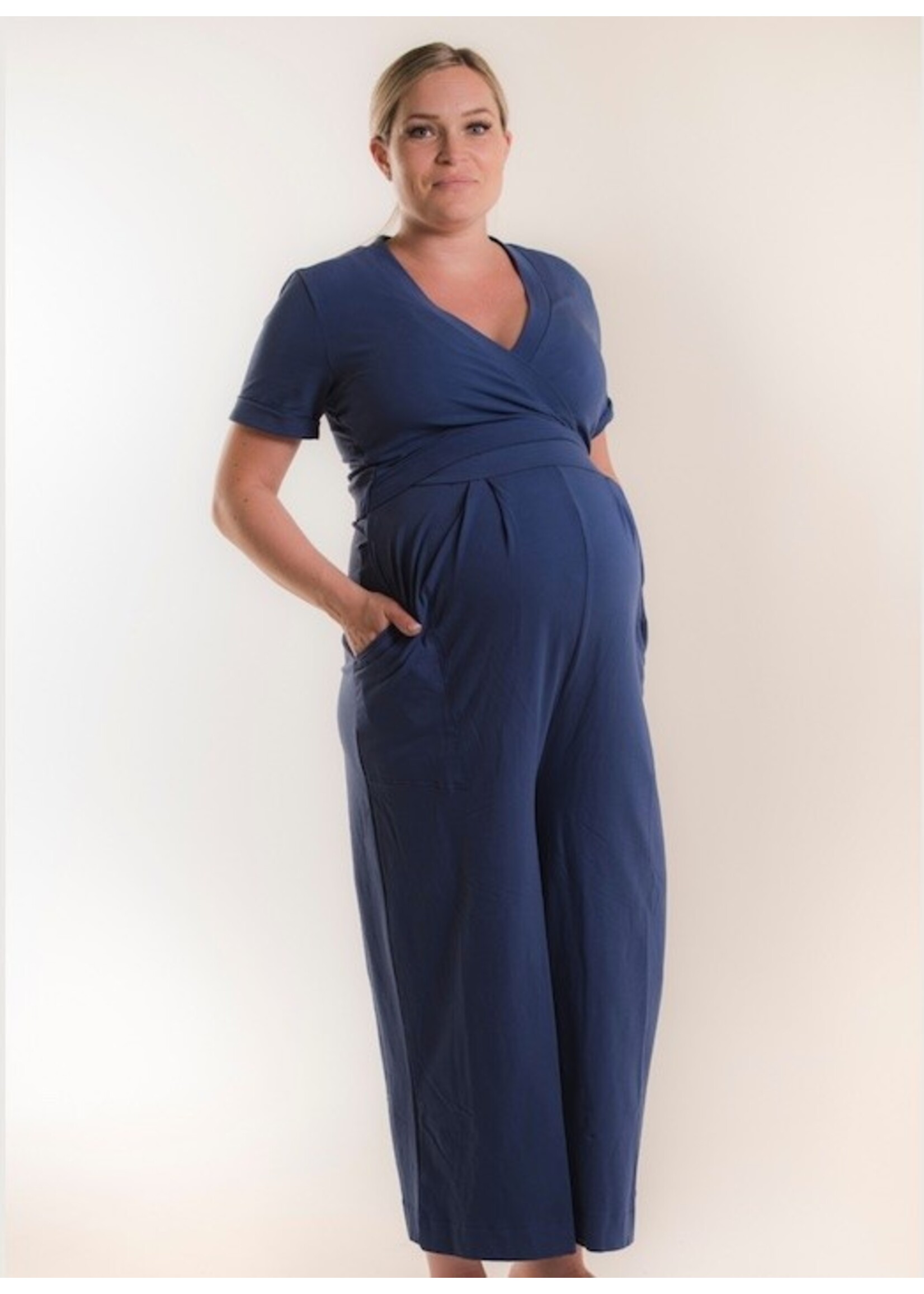 Boob Design Boob, Amelia maternity and Nursing Jumpsuit || Blue