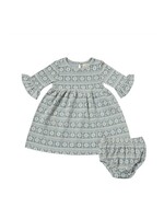 Vignette Vignette, Paige Snowflake Tapestry Dress || Blue