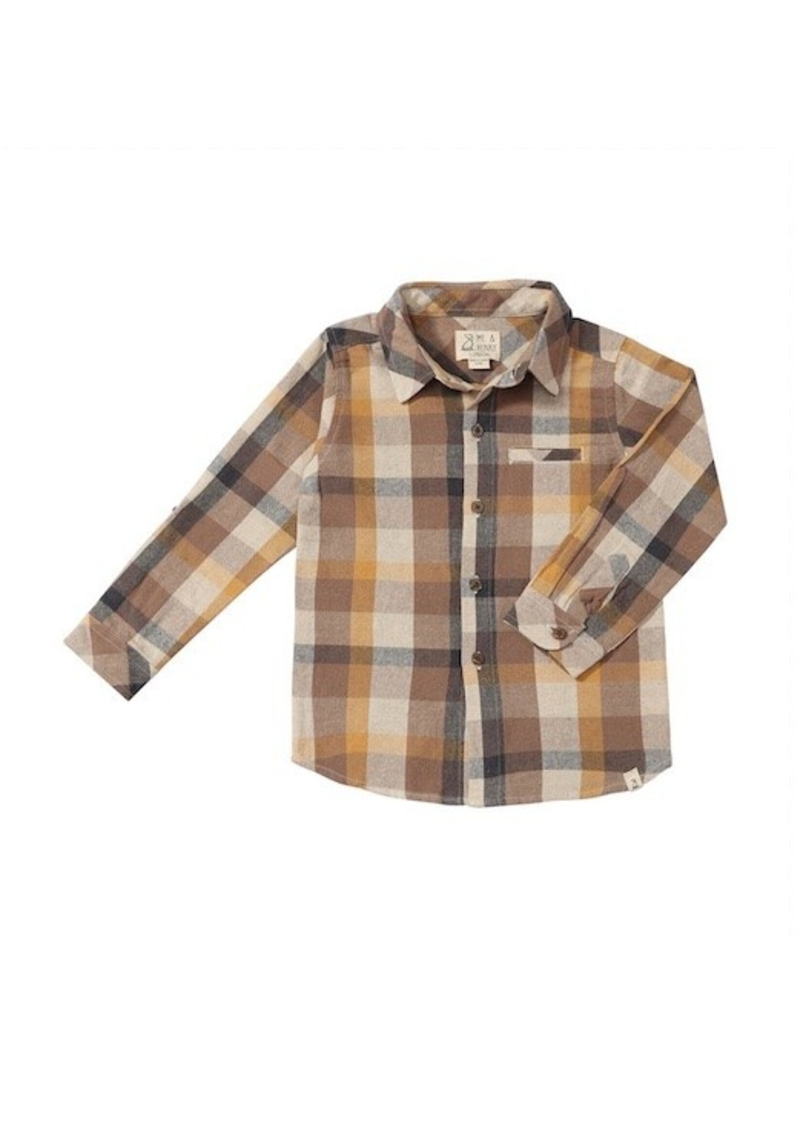 Me & Henry Me & Henry,  ATWOOD Woven Shirt || Brown Madras
