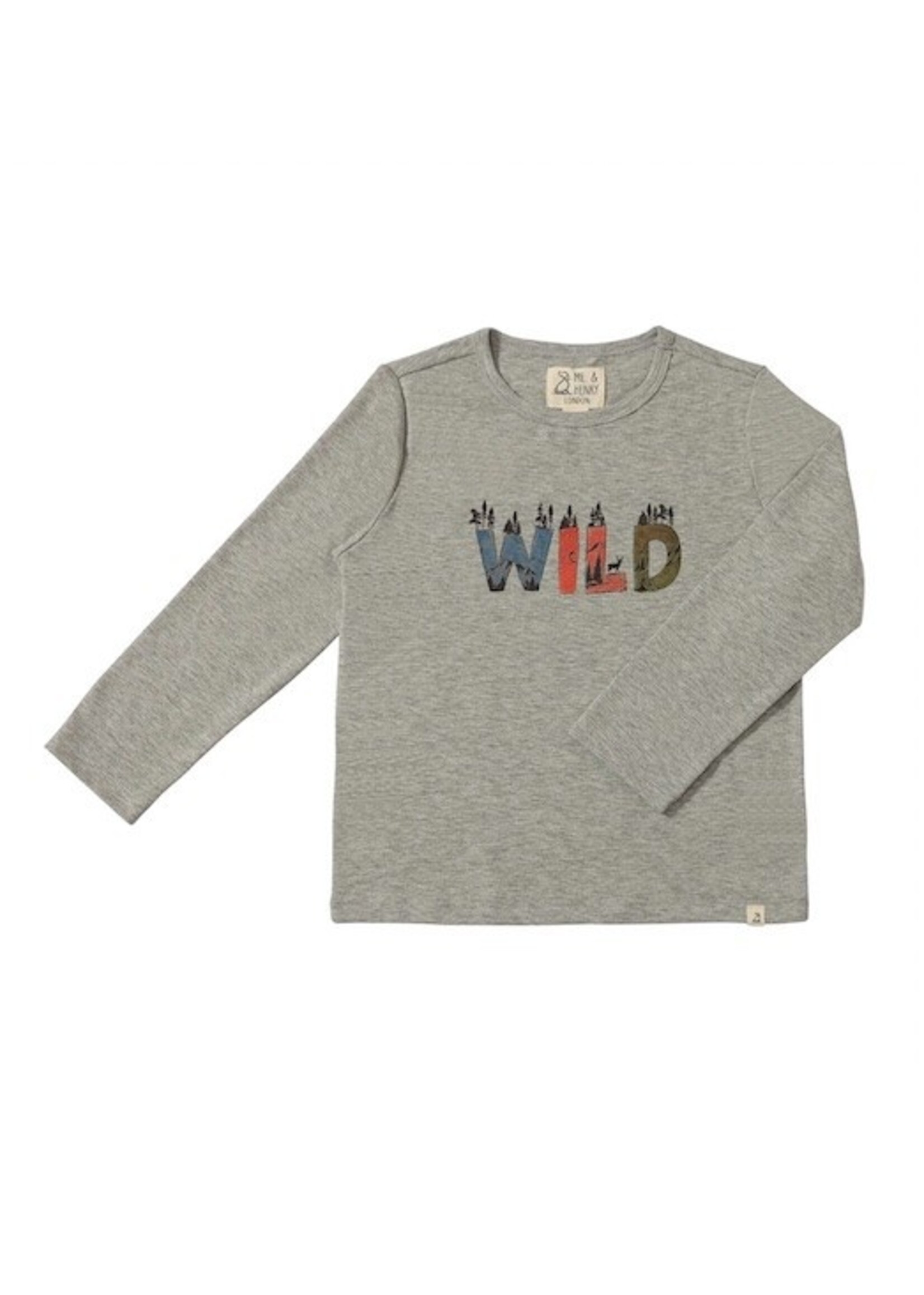 Me & Henry Me & Henry, CHEROKEE Wild Printed Tee || Grey