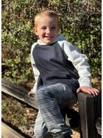 Me & Henry Me & Henry, JAMES Hooded Top || Black / Grey