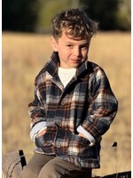 Me & Henry Me & Henry,  ADOBE Shacket || Black / Brown Plaid