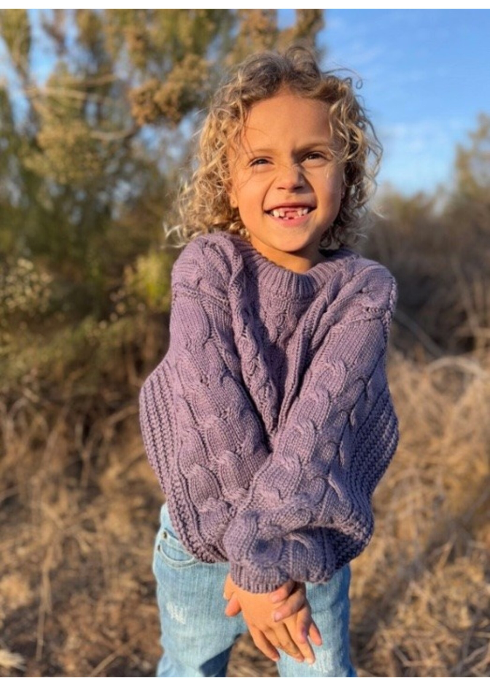 Vignette Vignette, Molly Knit Sweater || Lavender