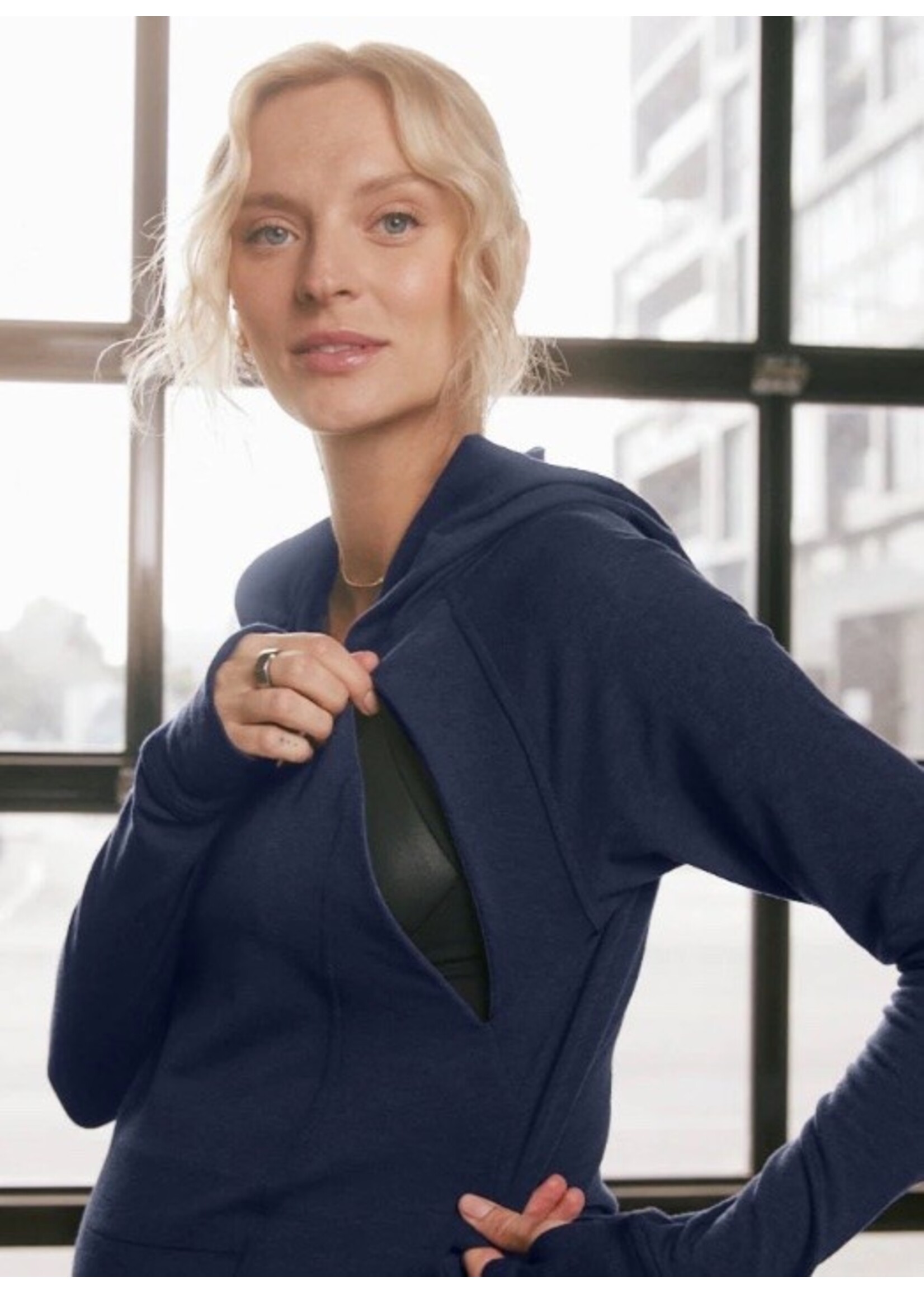 After 9 Maternity After 9, Ultimate Nursing Hoodie || Navy