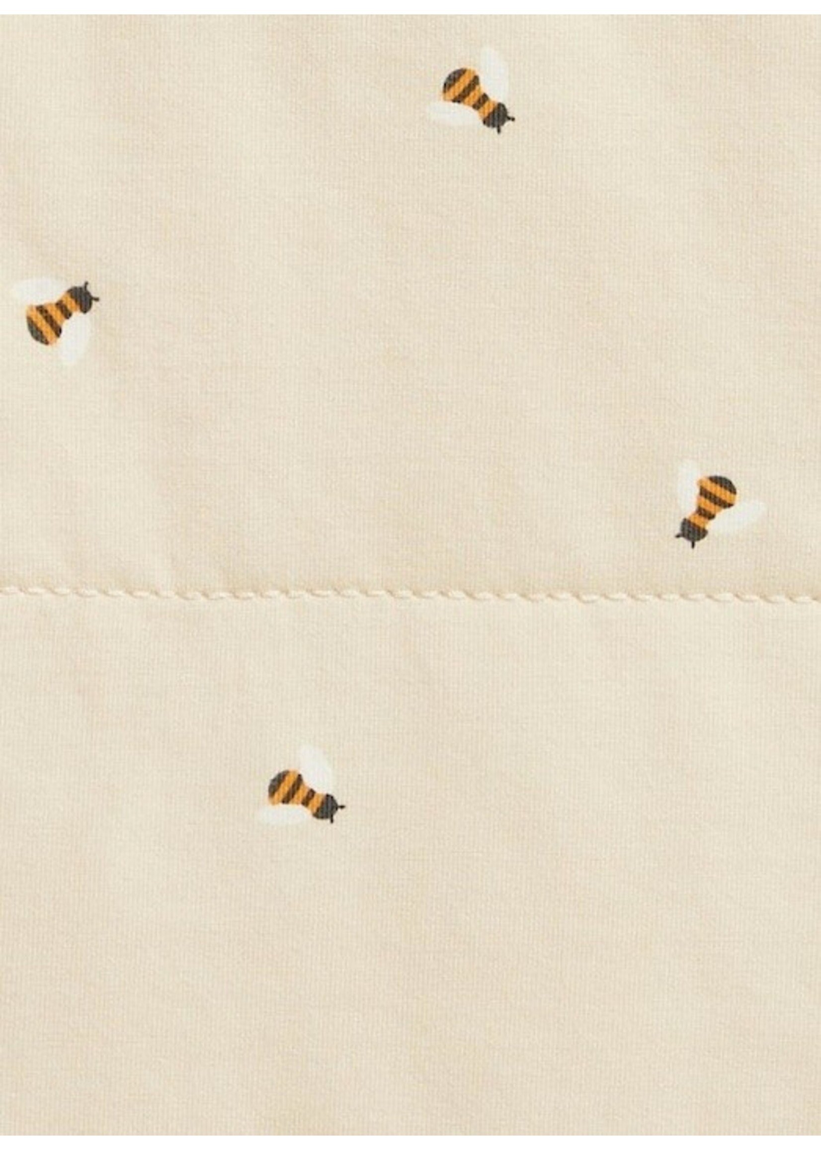 Love To Dream Love to Dream, Bees Quilted Swaddle UP 2.5 Tog || Oatmeal