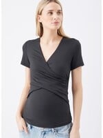 Ripe Maternity Ripe Maternity, Luxe Knit Embrace Maternity / Nursing Tee || Black