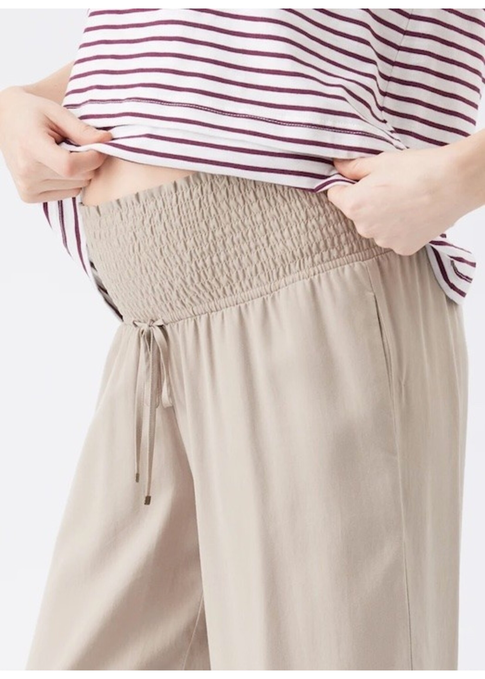 Ripe Maternity Ripe Maternity, Wide Leg Tencel Pant || Taupe