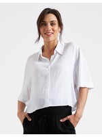 Ripe Maternity Ripe Maternity, Farrah Crop Shirt || White