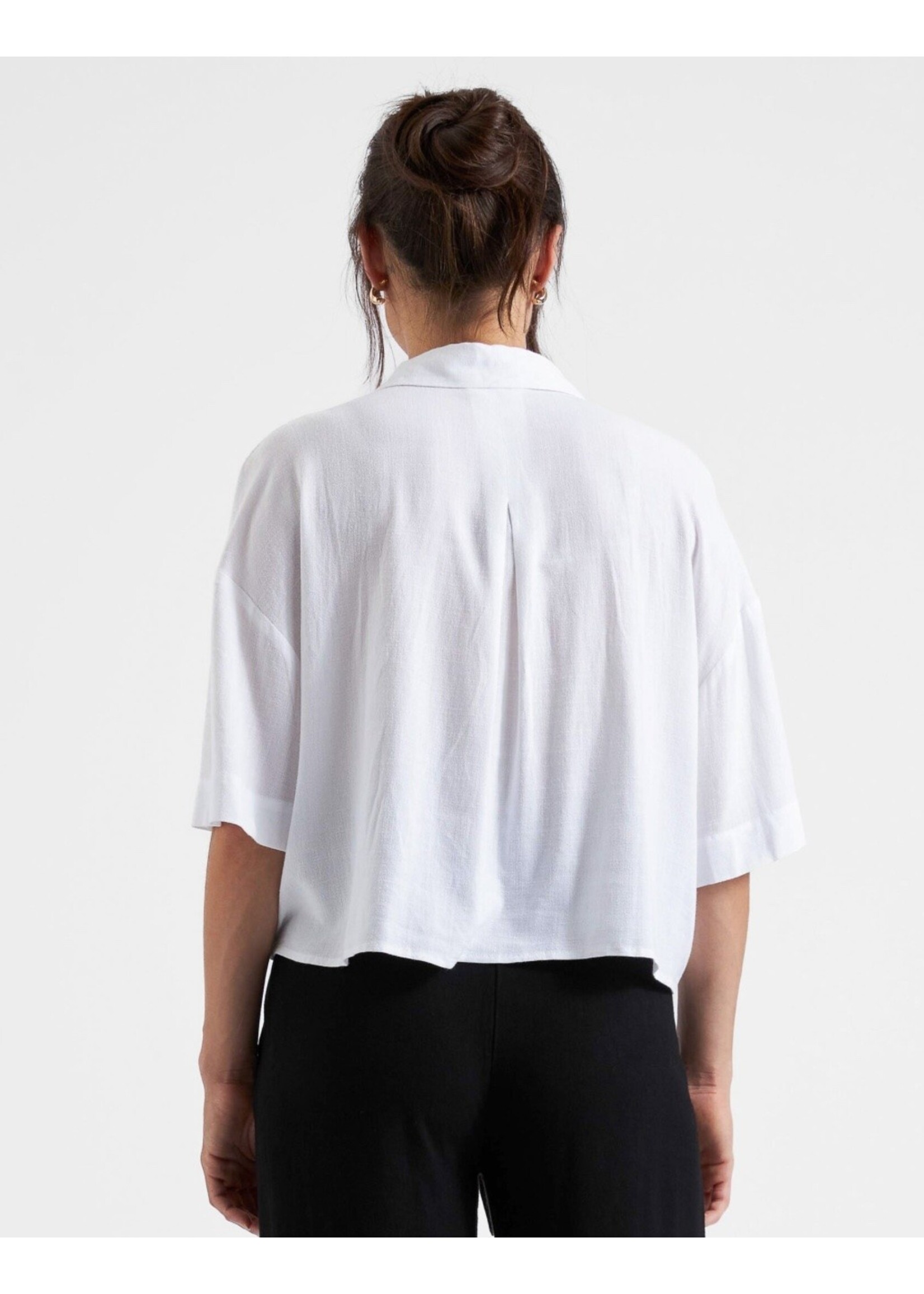 Ripe Maternity Ripe Maternity, Farrah Crop Shirt || White