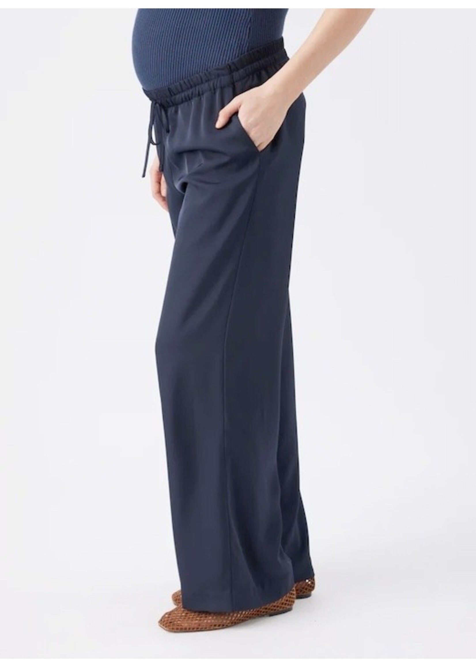Ripe Maternity Ripe Maternity, Tamara Satin Pull-On Pant || Midnight
