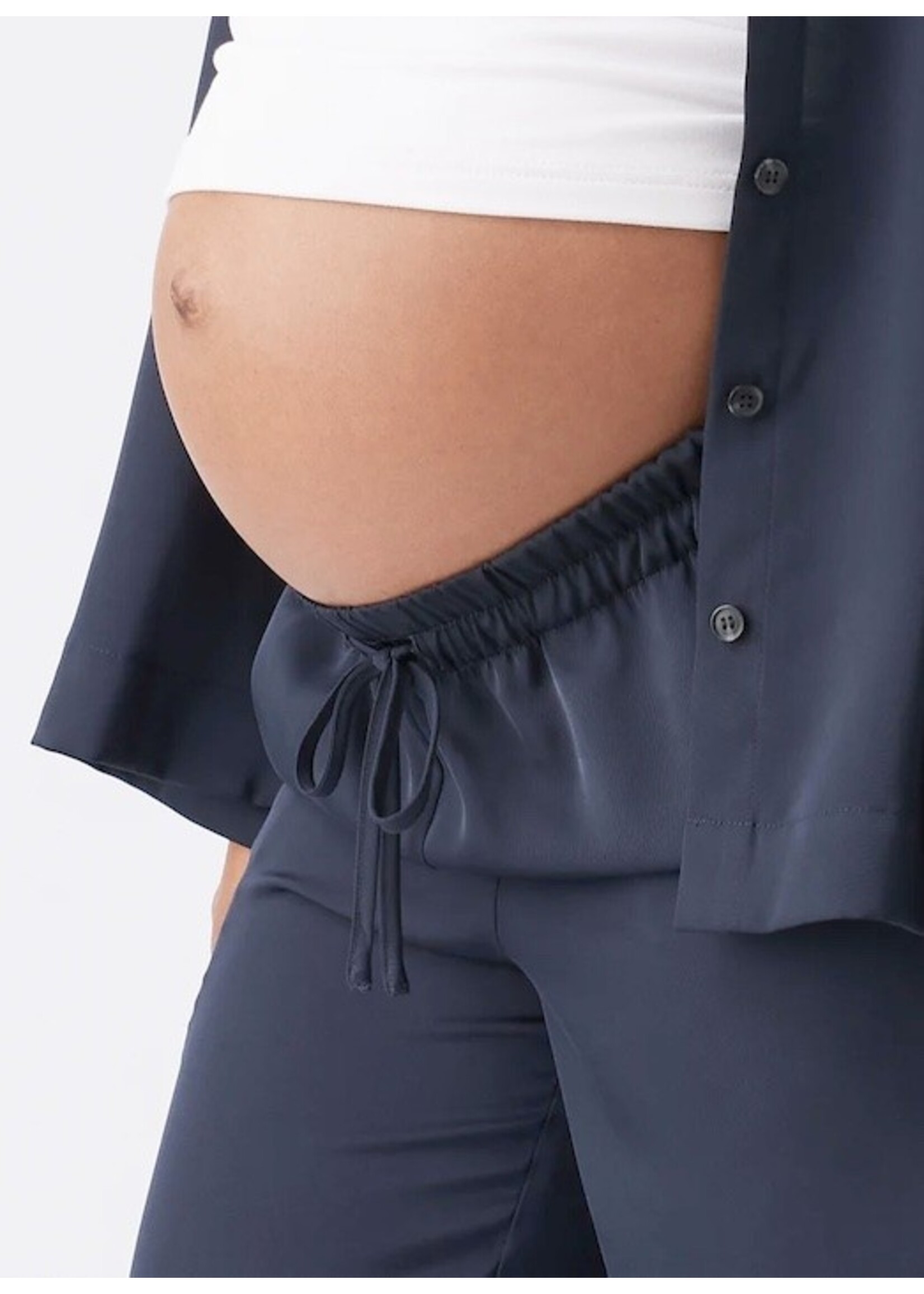 Ripe Maternity Ripe Maternity, Tamara Satin Pull-On Pant || Midnight