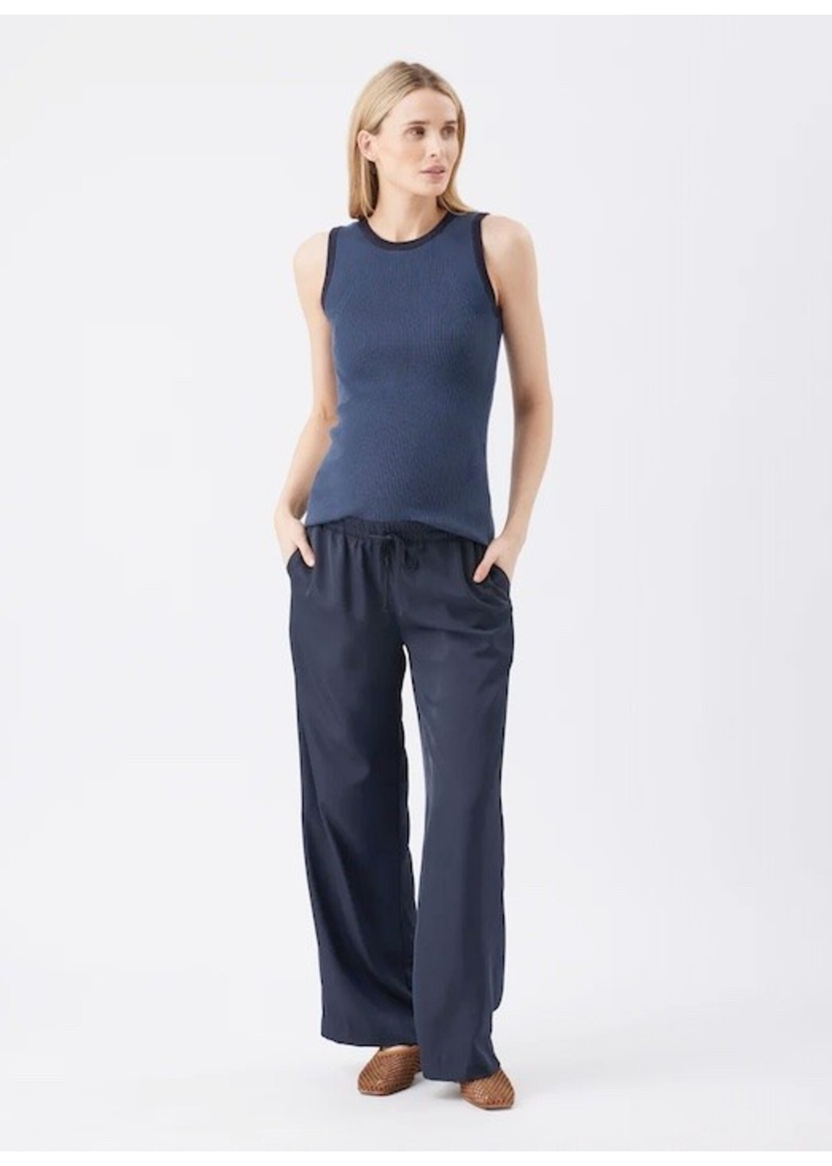Ripe Maternity Ripe Maternity, Zoe Rib Knit Nursing Tank || Indigo / Navy