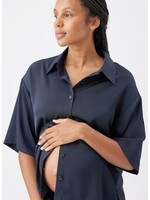 Ripe Maternity Ripe Maternity, Tamara Satin Shirt || Midnight