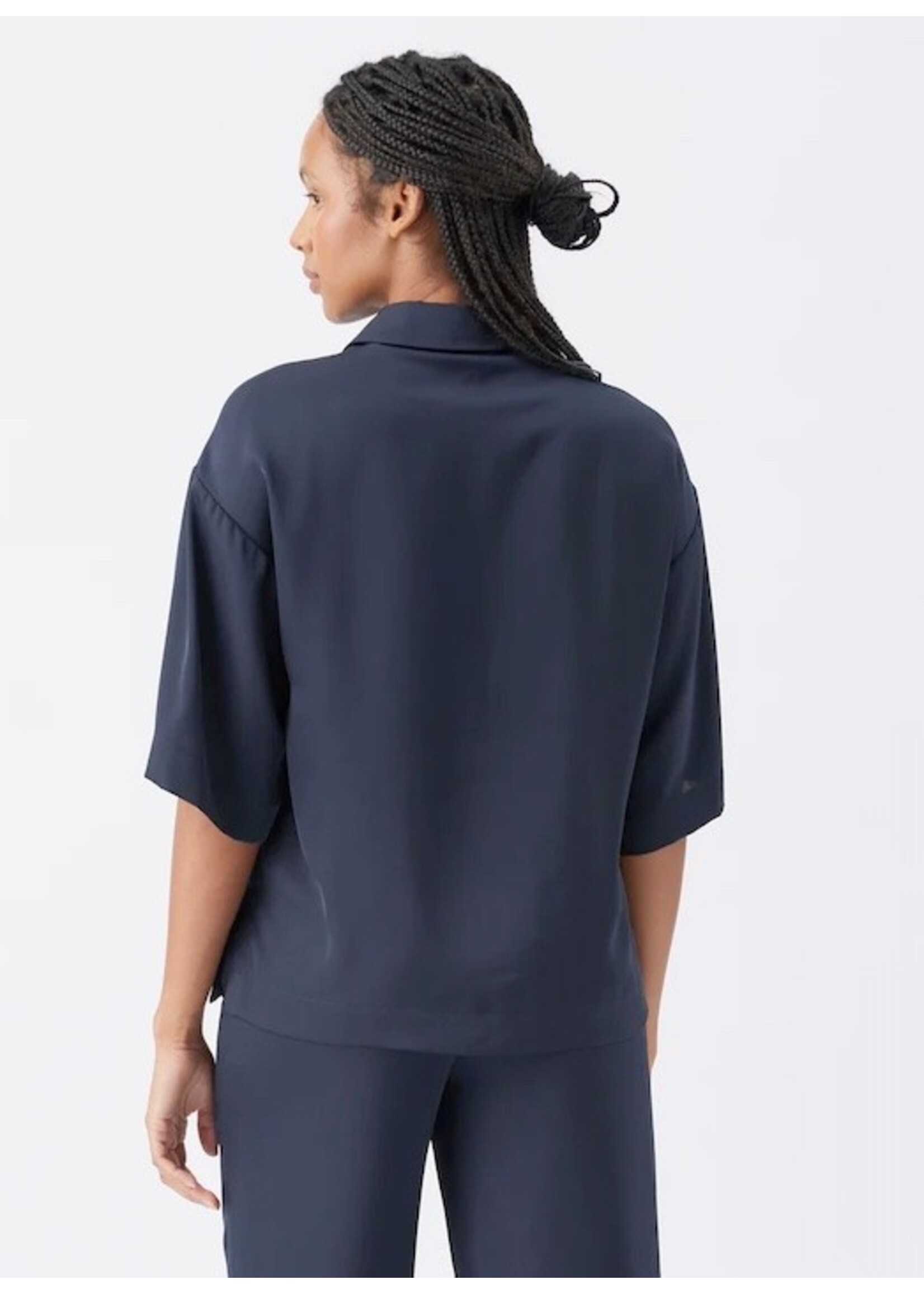 Ripe Maternity Ripe Maternity, Tamara Satin Shirt || Midnight