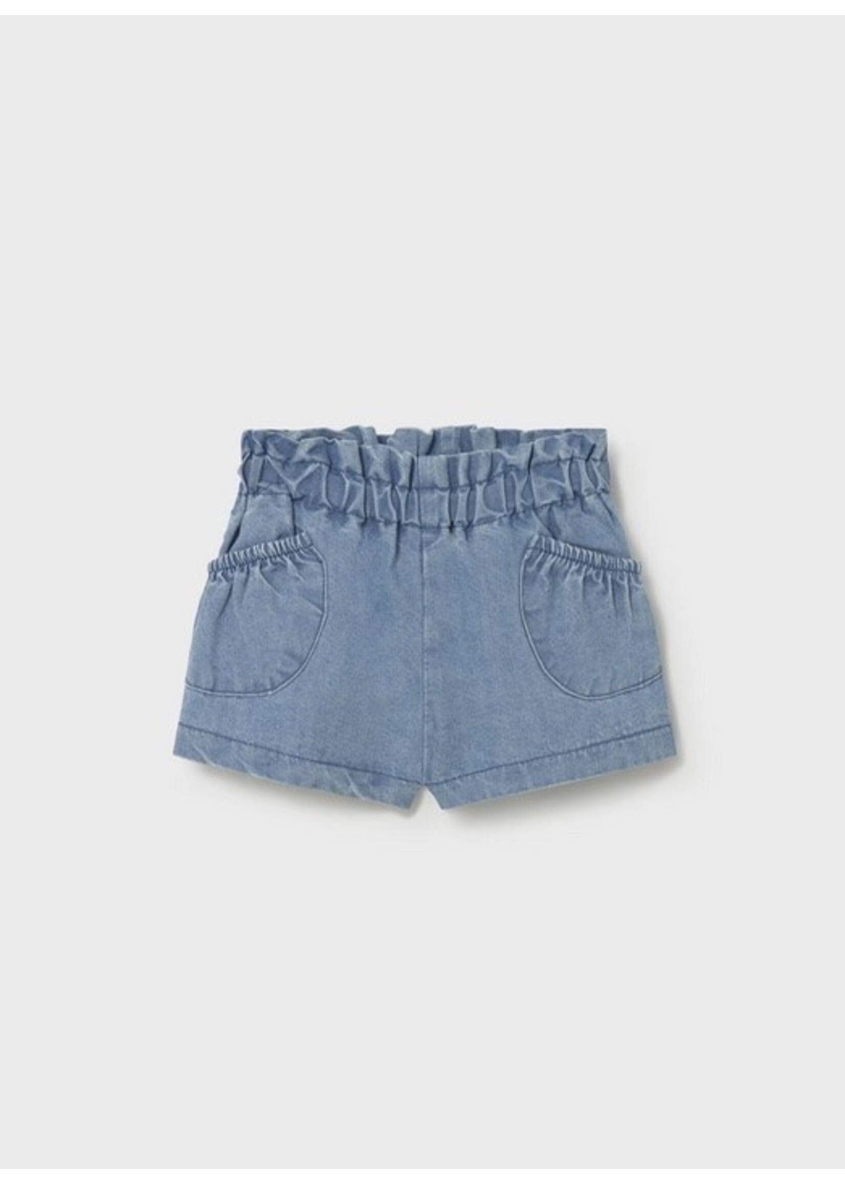Mayoral Mayoral, Newborn Girl Shorts || Light Denim
