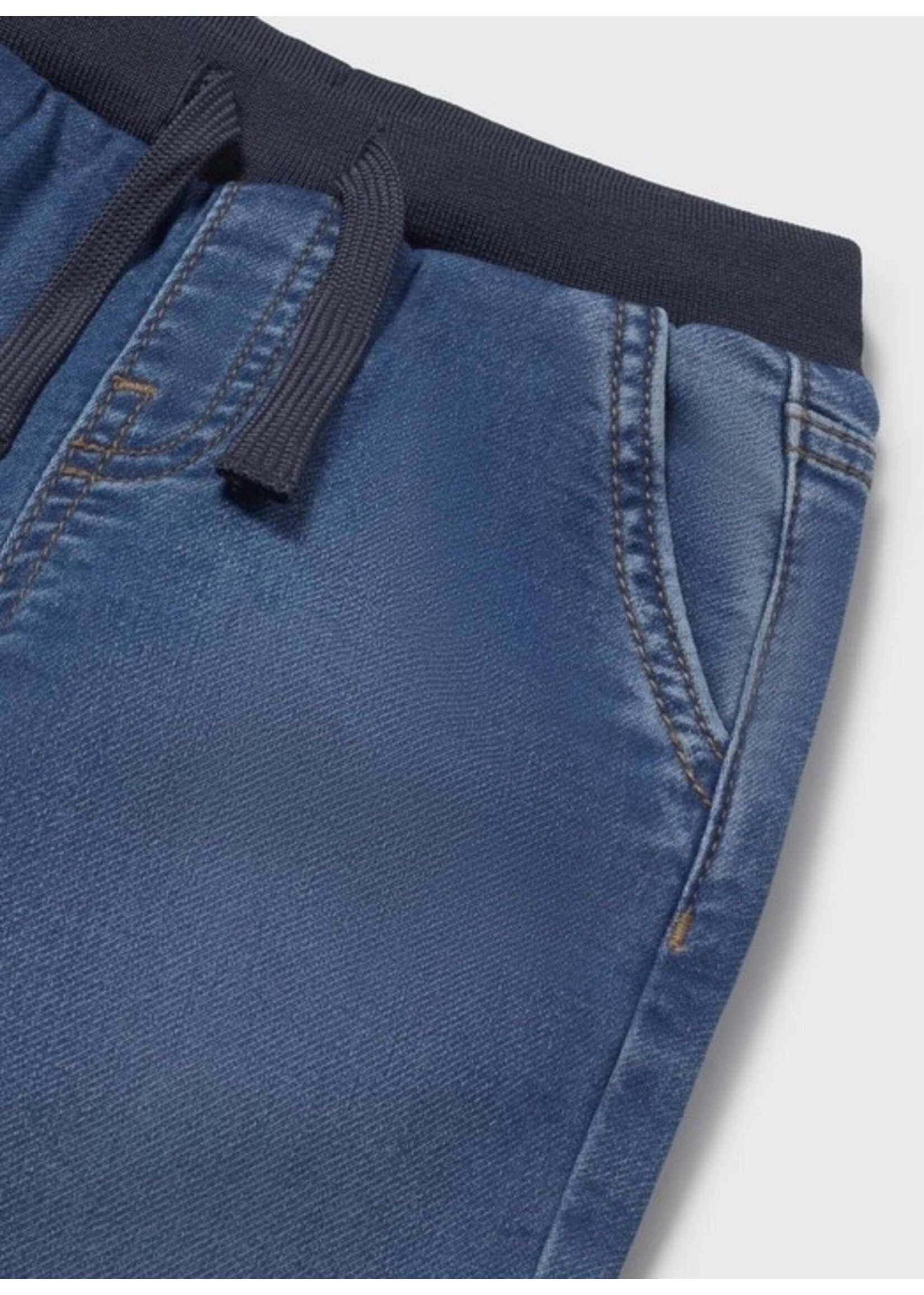 Mayoral Mayoral, Baby Jeans with Elastic Waistband || Medium Denim