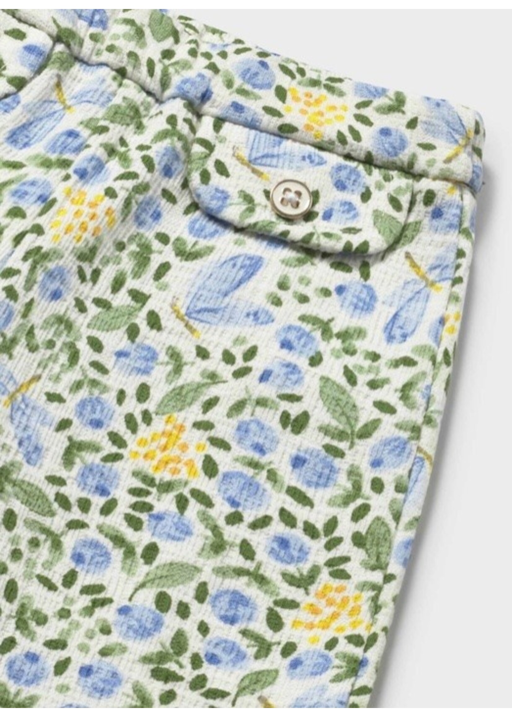 Mayoral Mayoral, Floral Pants || Sky