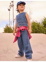 Mayoral Mayoral, Girl Loose-fit Jeans || Dark Denim