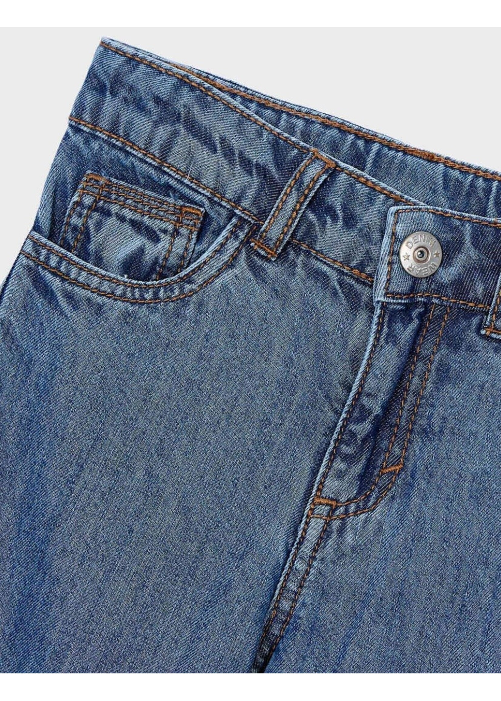 Mayoral Mayoral, Girl Loose-fit Jeans || Dark Denim