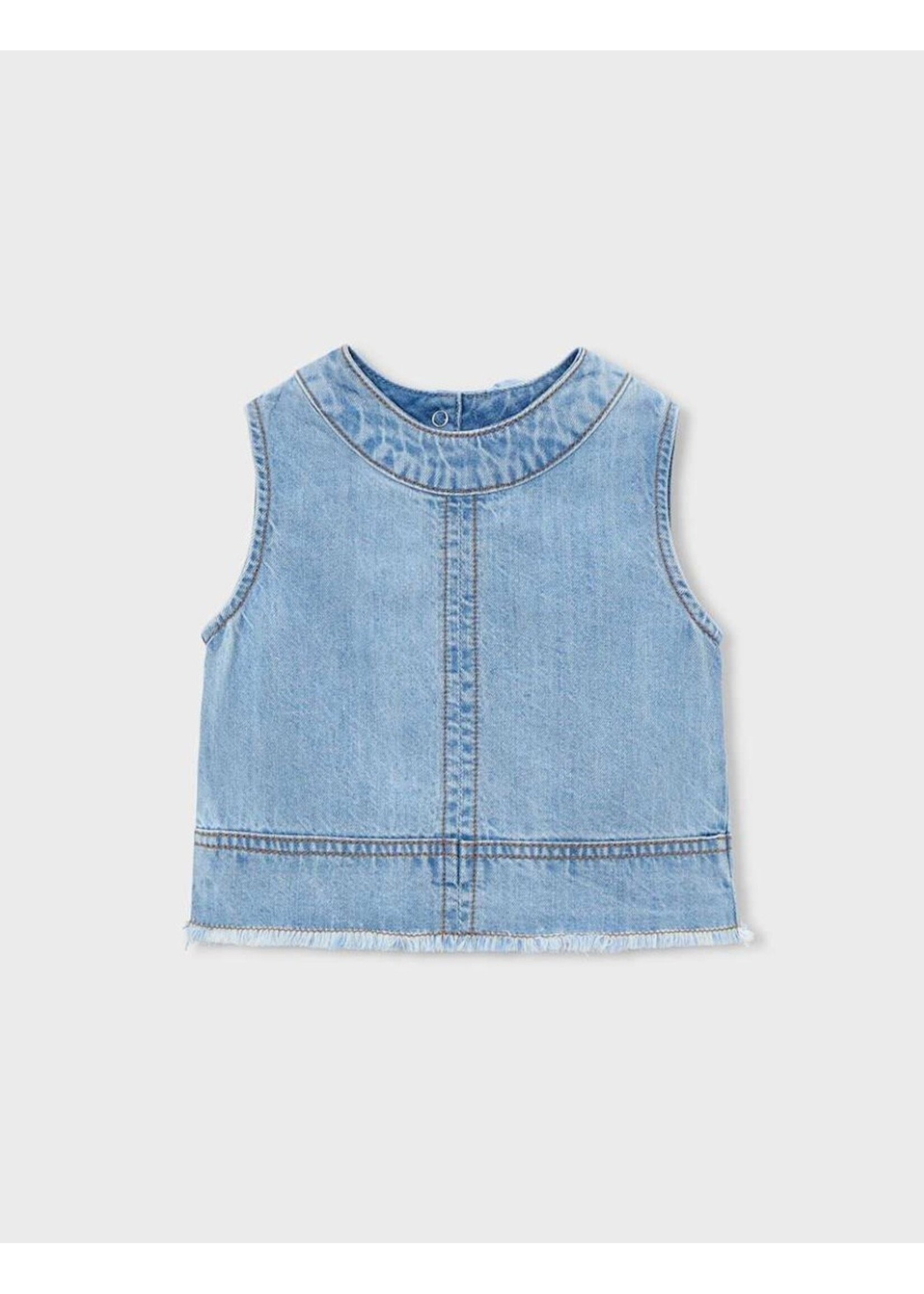 Mayoral Mayoral, Denim Sleeveless Top || Light Denim