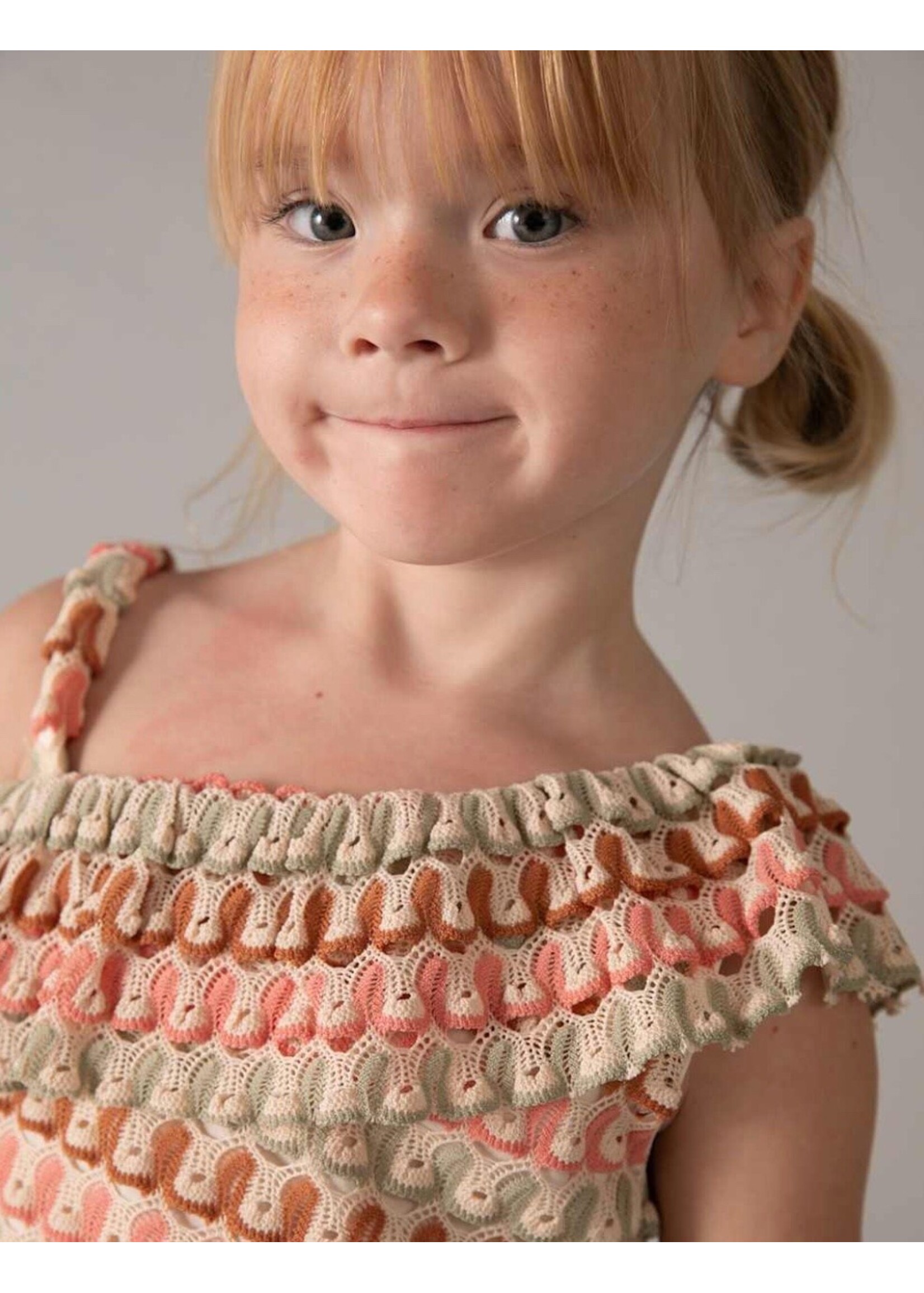 Mayoral Mayoral, Girl Shorts and Asymmetric Top Set || Tangerine