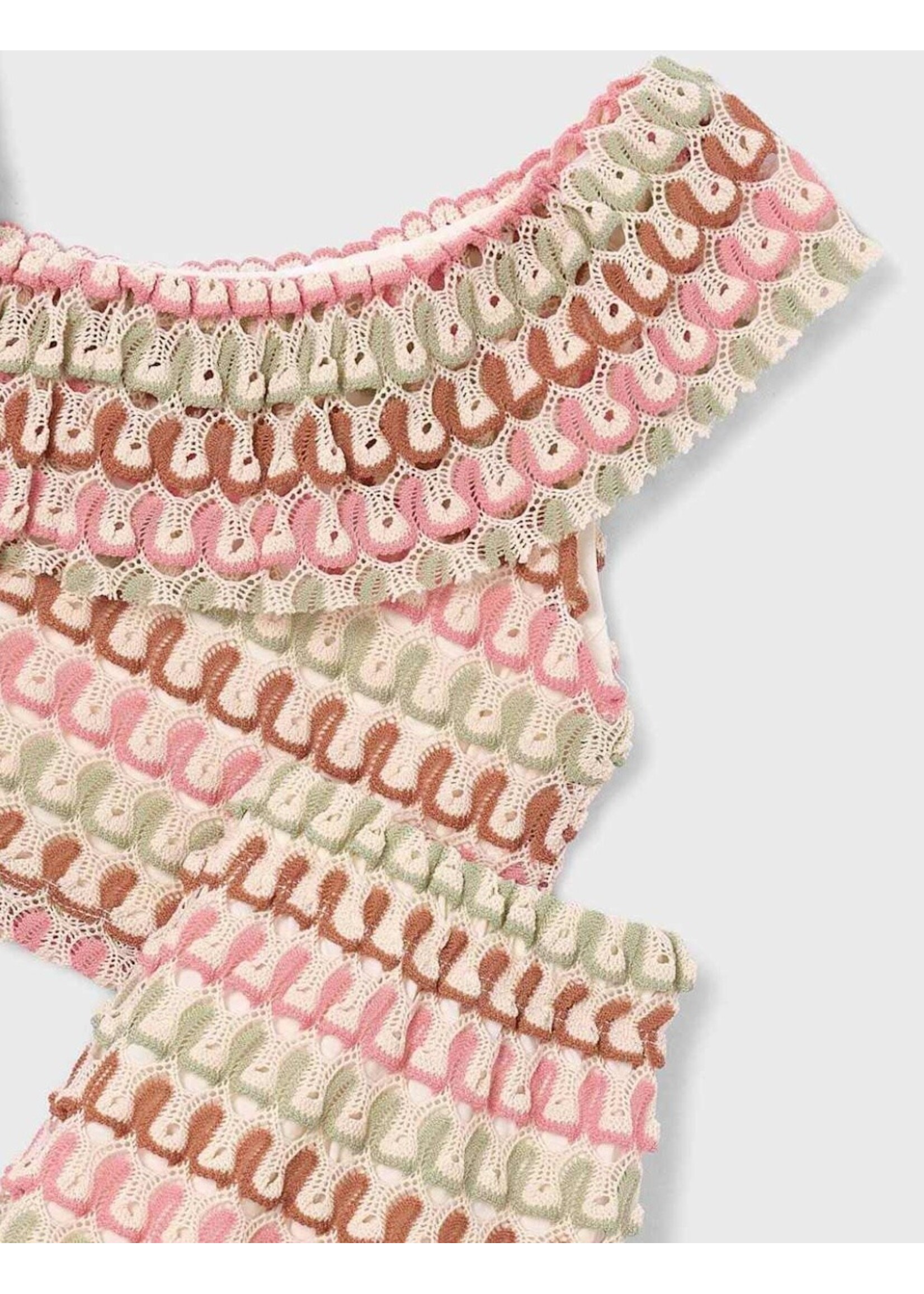 Mayoral Mayoral, Girl Shorts and Asymmetric Top Set || Tangerine