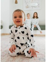 Bambie and Birdie Bambie and Birdie, Zipper Sleeper || Black Hearts