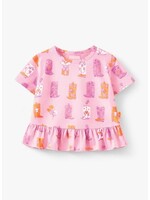 Souris Mini Souris Mini, Cowboy Boot Print T-Shirt || Pink