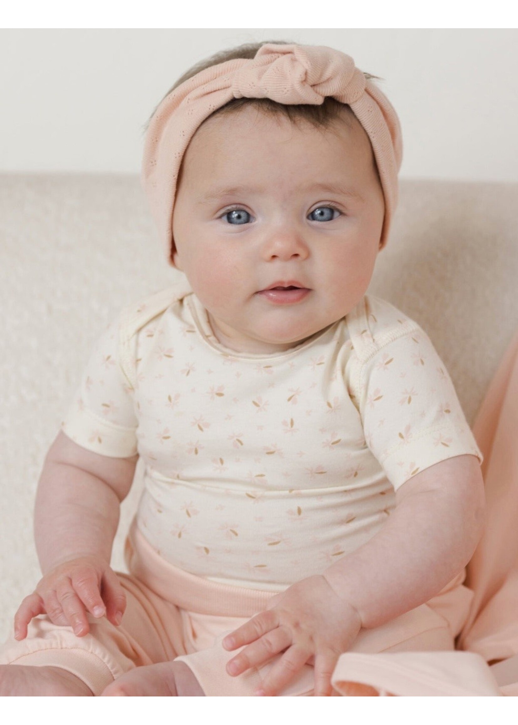 Quincy Mae Quincy Mae, Short Sleeve One-Piece || Fleur