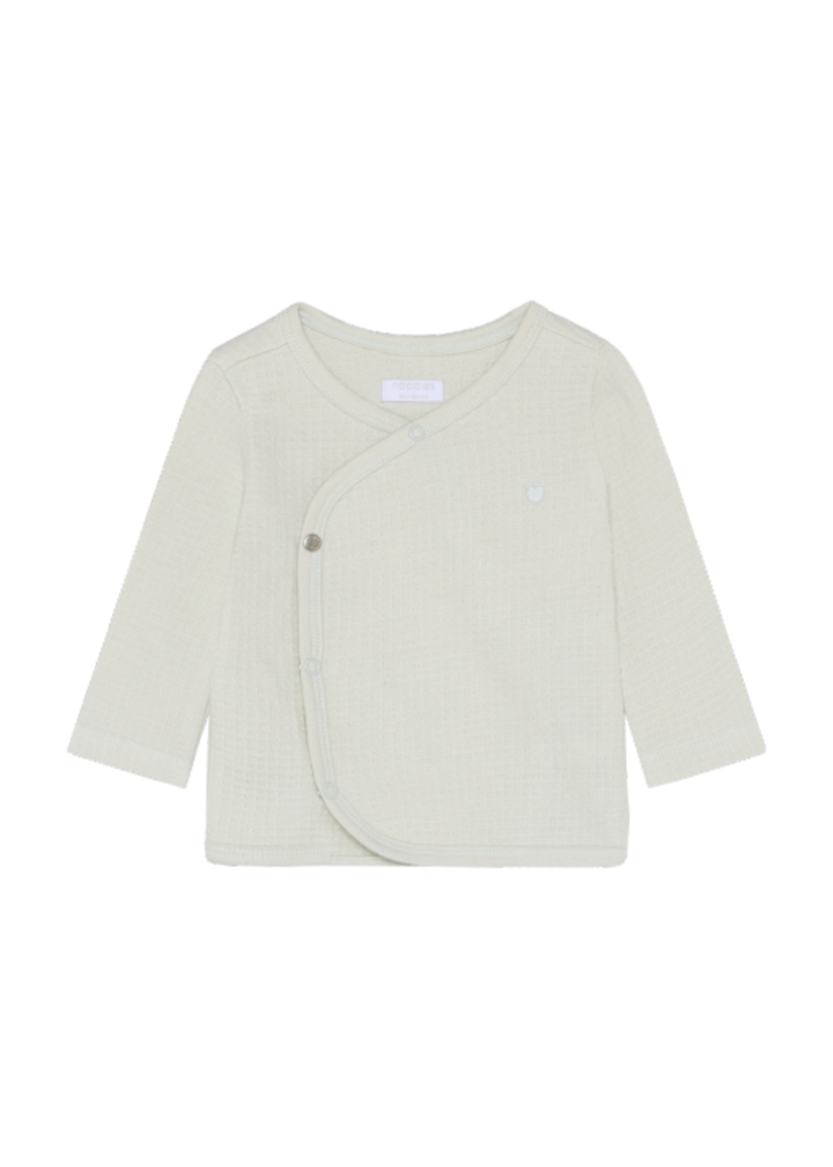 Noppies Kids Noppies, Long Sleeve Kimono Tee || Green Tint