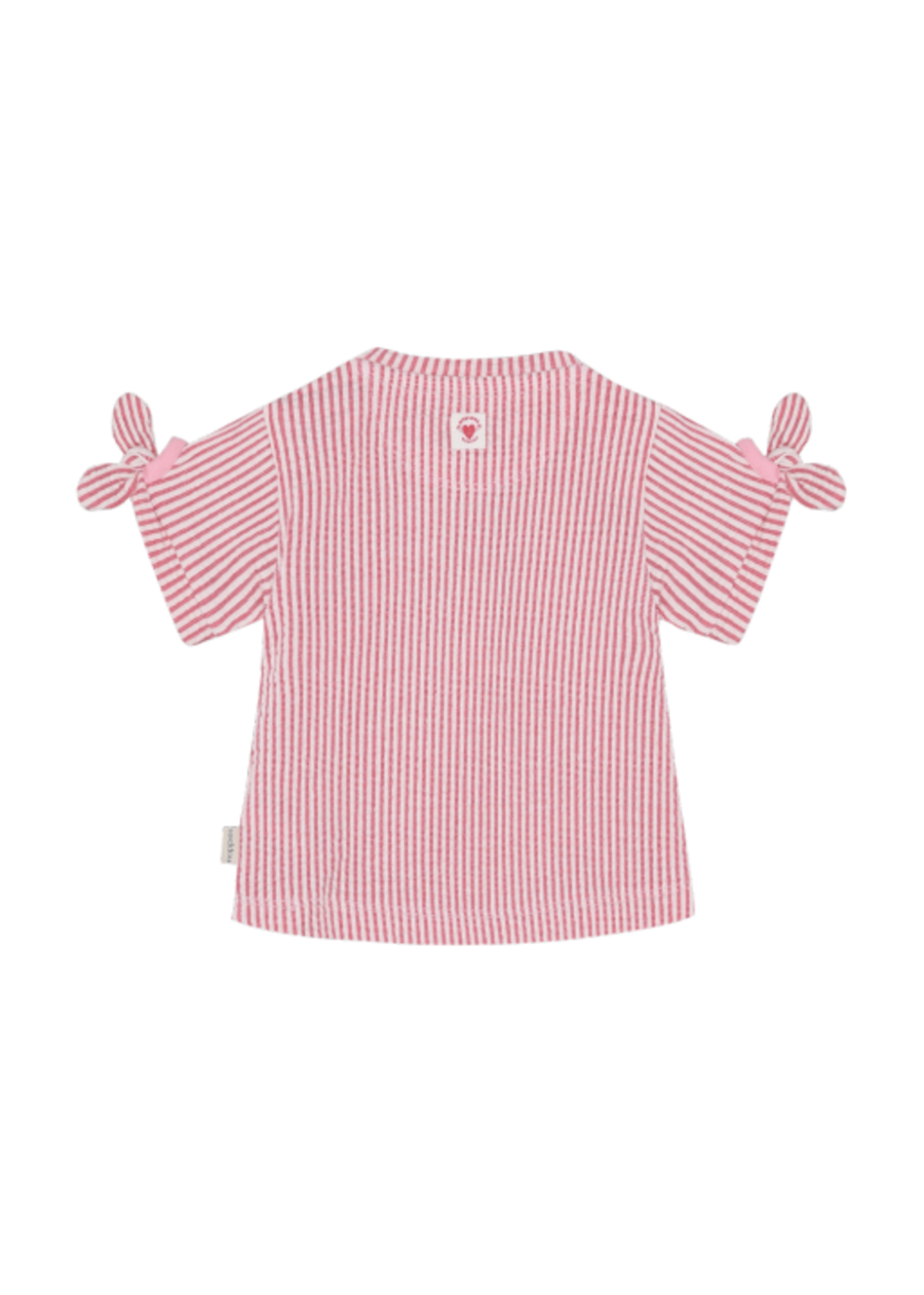 Noppies Kids Noppies Baby, Seersucker Short Sleeve Tee || Poinsettia