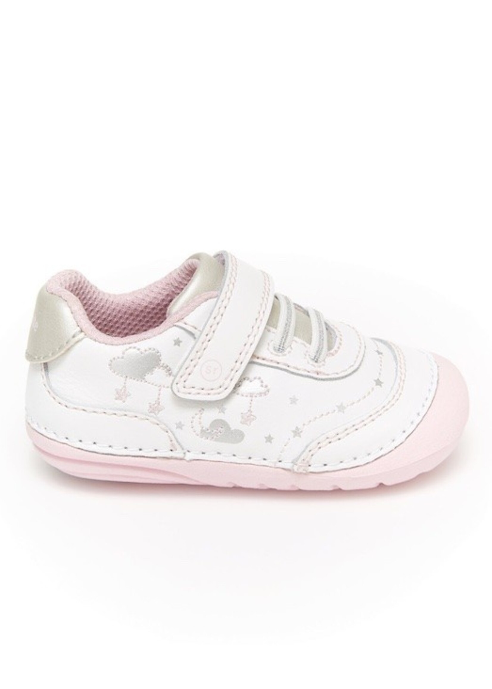 Striderite Stride Rite, Soft Motion™ Adalyn sneaker || White Silver
