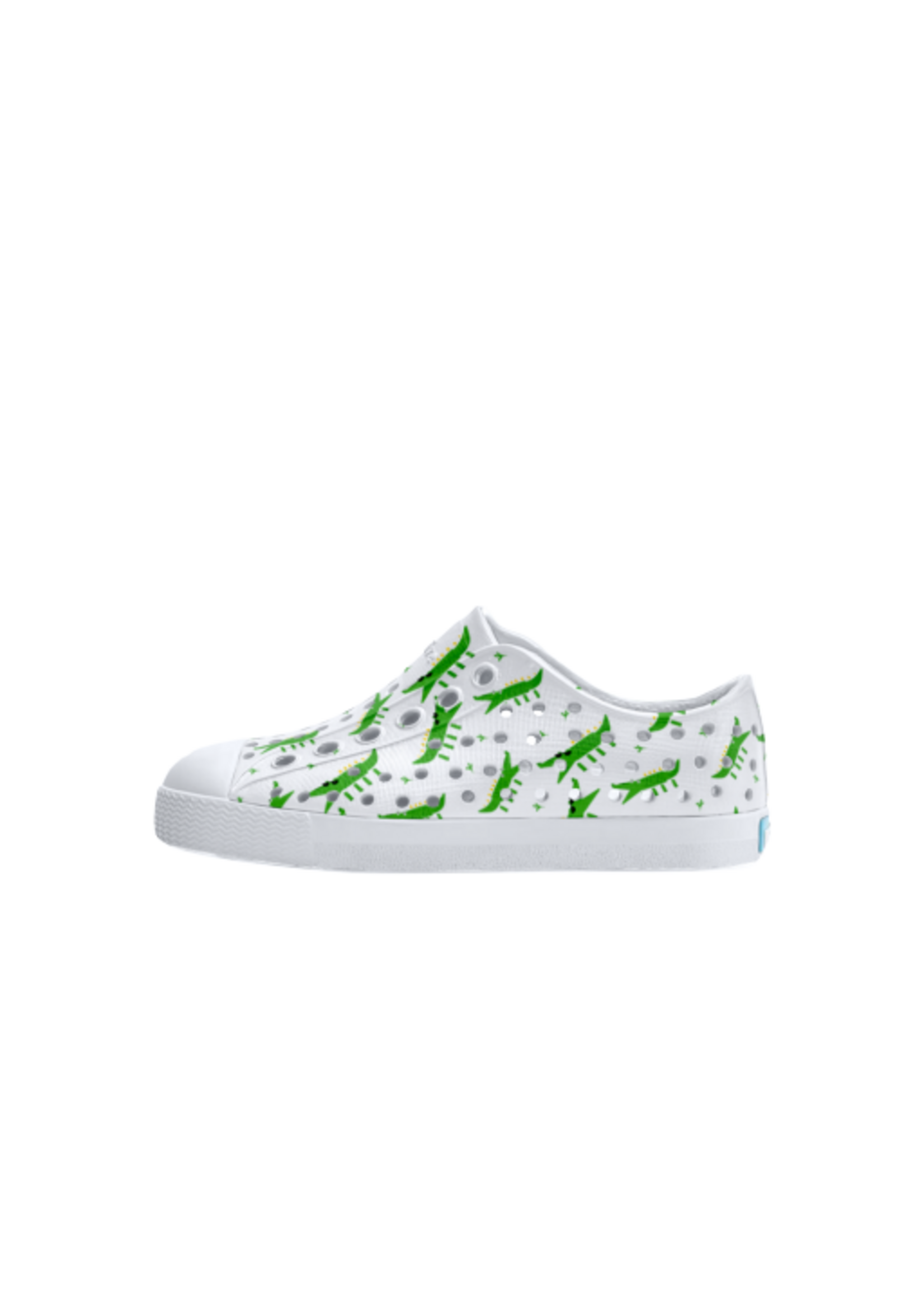 Native Shoes Native Shoes, Jefferson Print Child || Shell White / Alligators