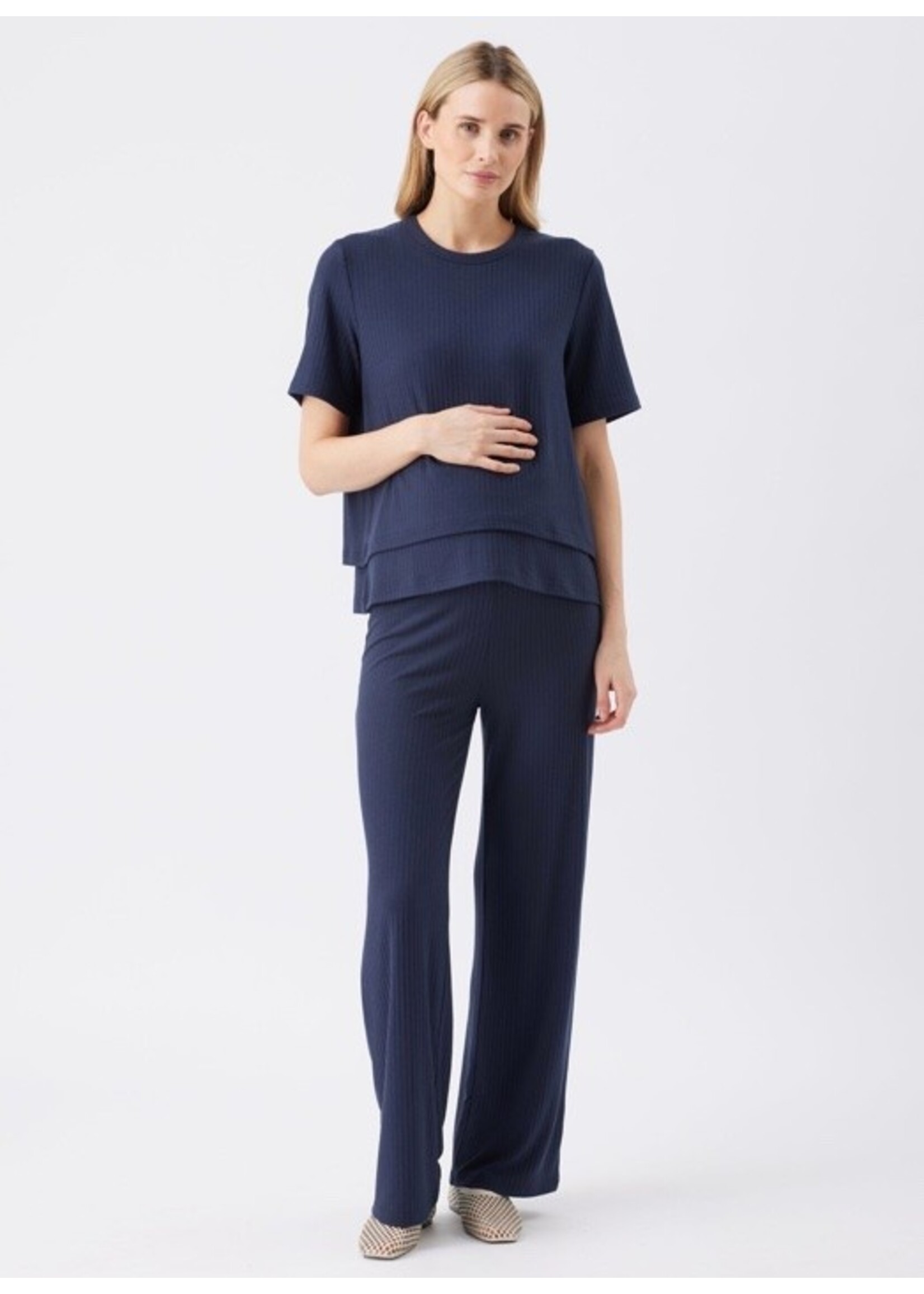 Ripe Maternity Ripe Maternity, Cindy Rib Pant || Navy
