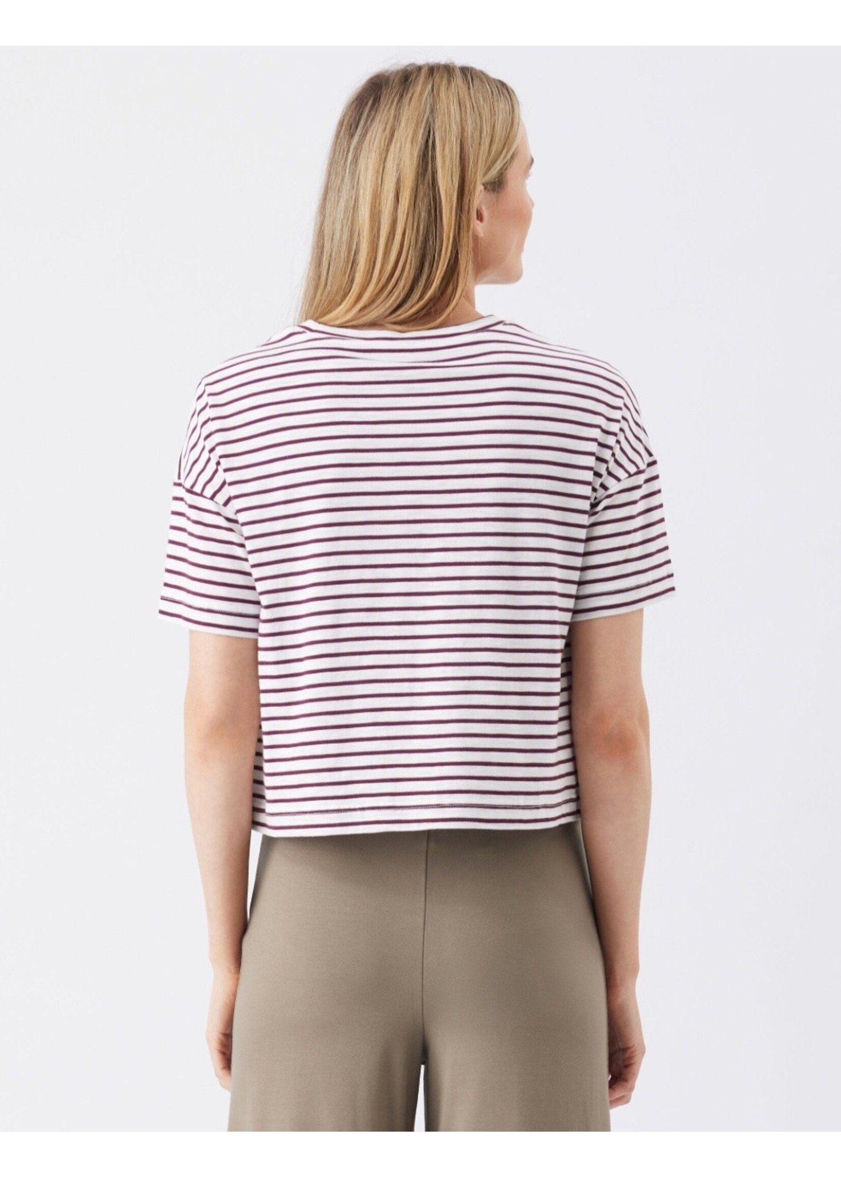 Ripe Maternity Ripe Maternity, Claudette Nursing Tee || White / Maroon